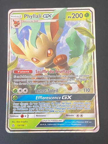 Scheda pokemon phyllali - phyllali, gx