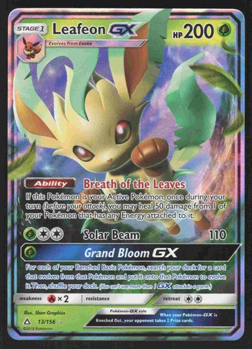 Leafeon 156 holo - leafeon, gx