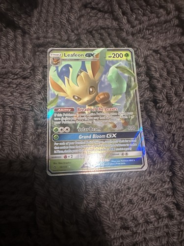 Carta pokemon tcg leafeon - carta,